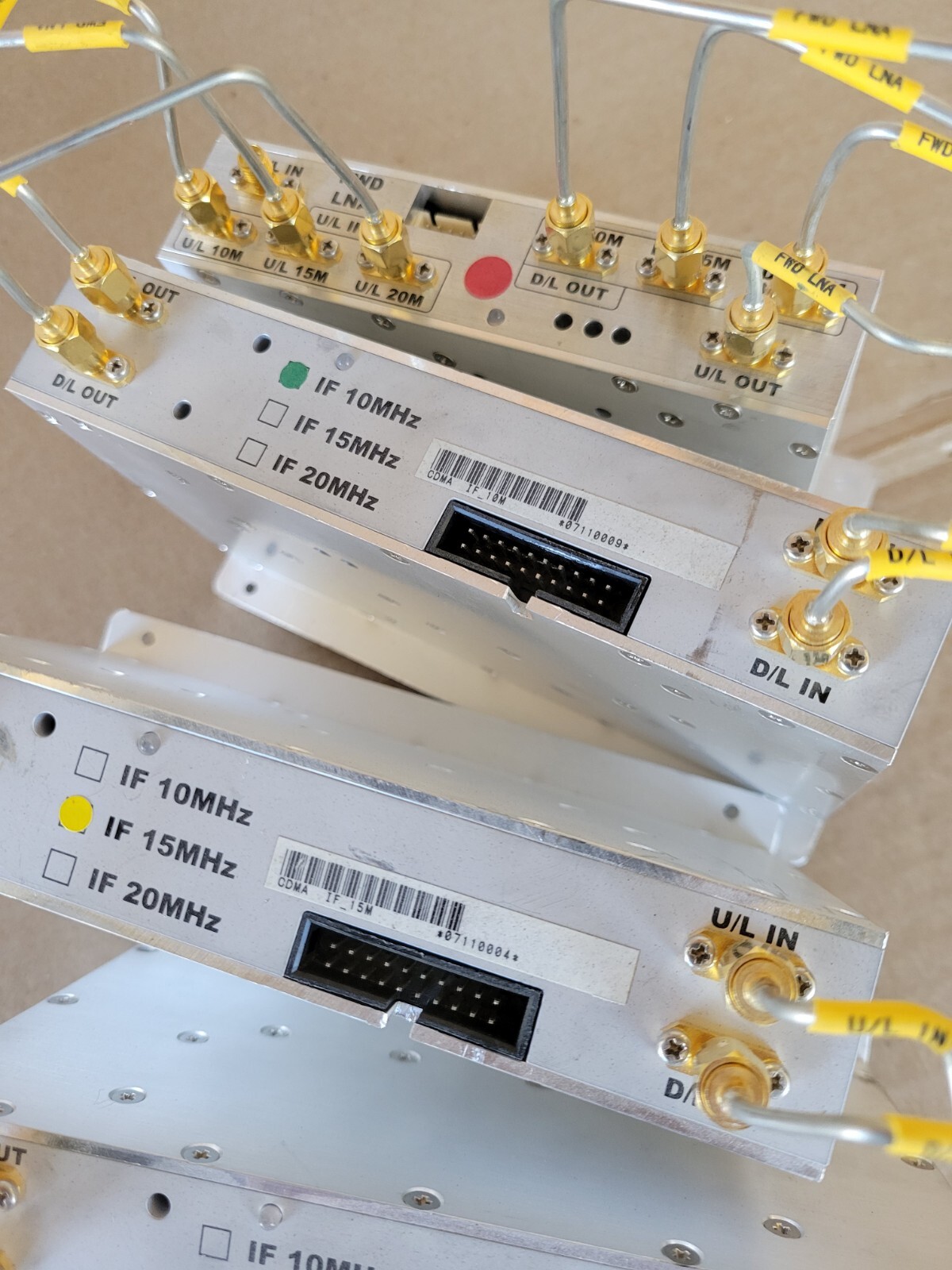 LOT OF MICROWAVE MODULE KORTCOM Uspcs Rx Kmu00000R28A If 20mhz 15mhz 10mhz