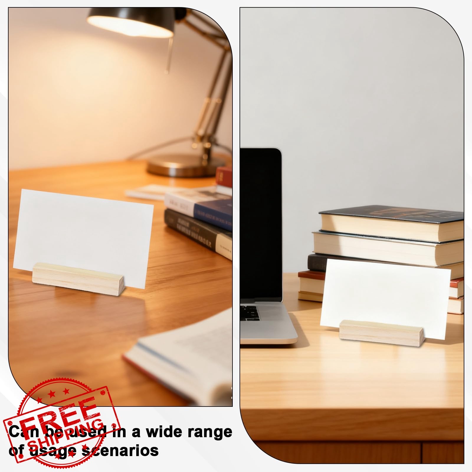 Psiriol 6 Wood Table Number Stands