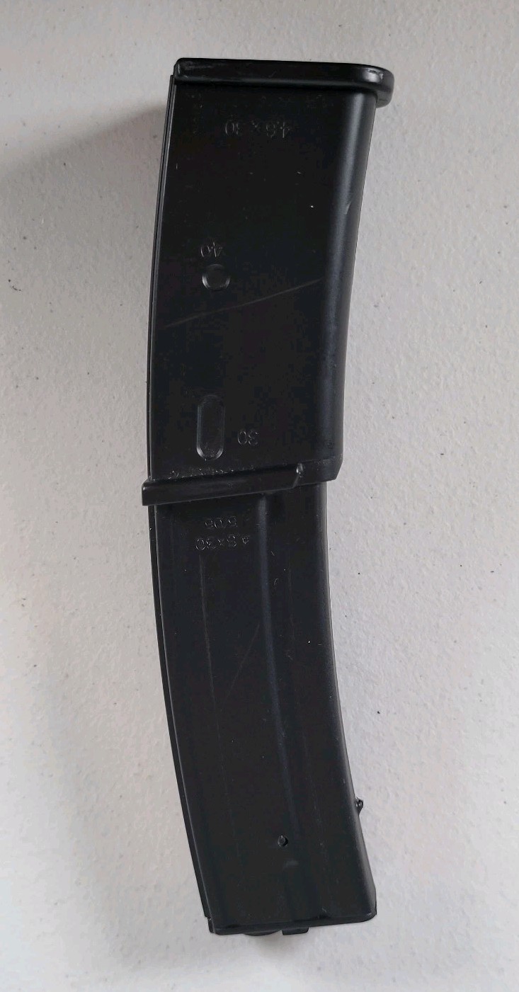 H&K MP7 SMG Airsoft Electric With Grip And Stock Heckler Koch Umarex Untested