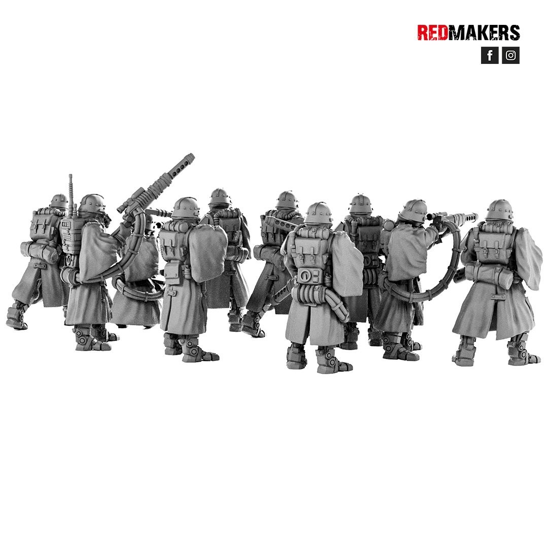 DEATH DIVISION GRENADIERS PLASMA GUN SET (8U)