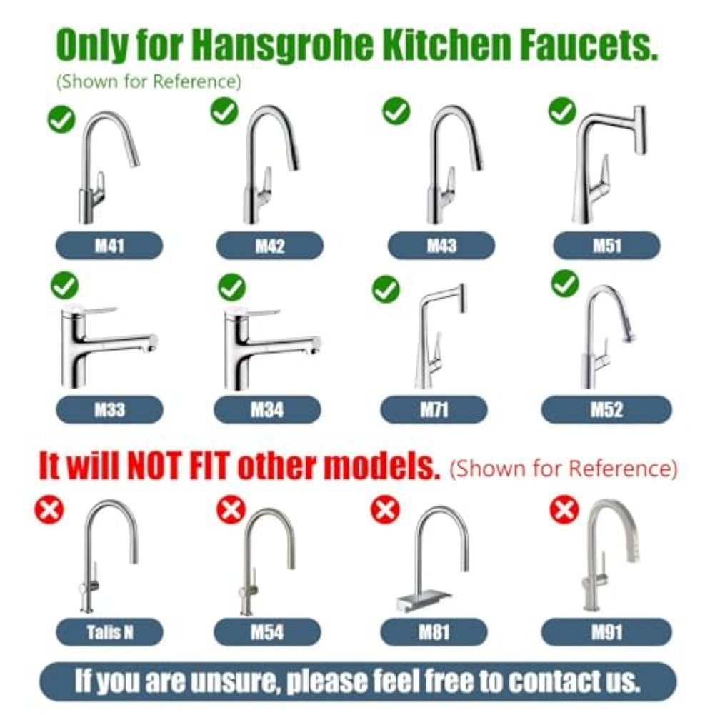 Replacement Leak Resistant Hose for Pull Down Kitchen Faucets Model 88624000