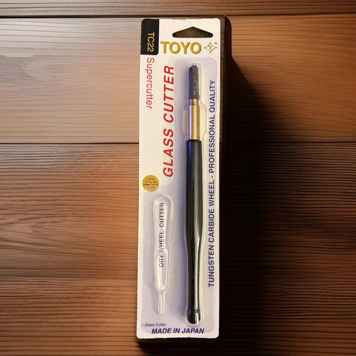 TOYO TC22 SUPERCUTTER DRY WHEEL GLASS CUTTER TUNGSTEN CARBIDE WHEEL FREE S/H