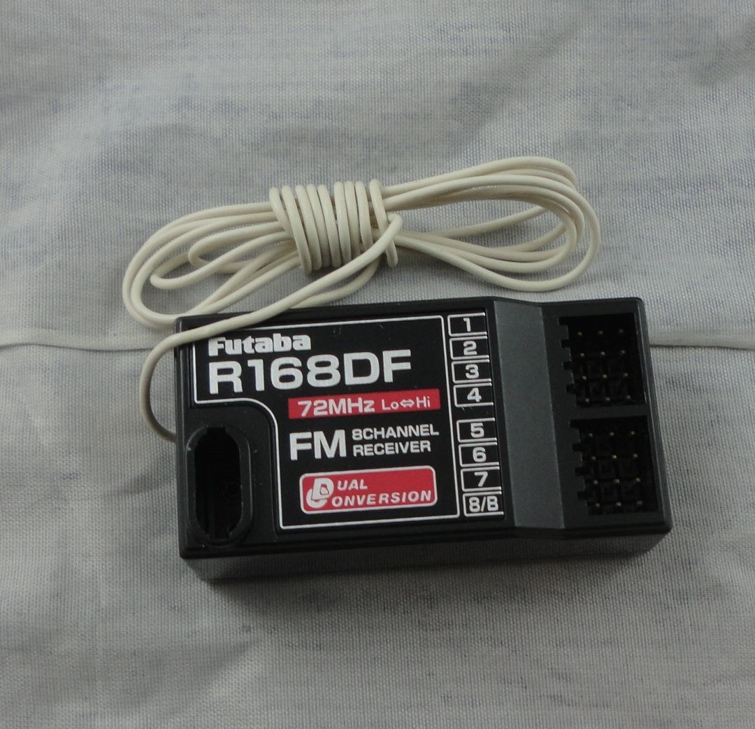 Futaba 8CH R168DF Dual Conversion 72Mhz FM Receiver 8-Channel (Low Band)