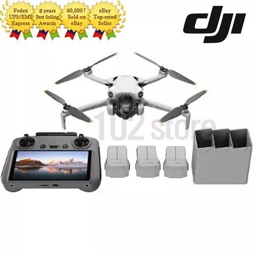 DJI Mini 4 Pro Fly More Combo Drone (DJI RC 2 + 3 Batteries) -FAST SHIP