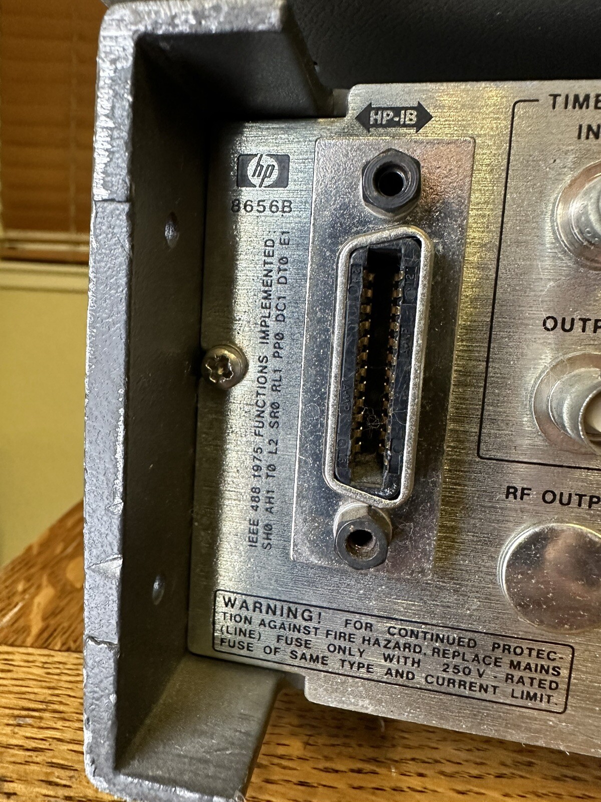 HP Hewlett Packard 8656B Signal Generator And 3455A DIGITAL VOLTMETER -