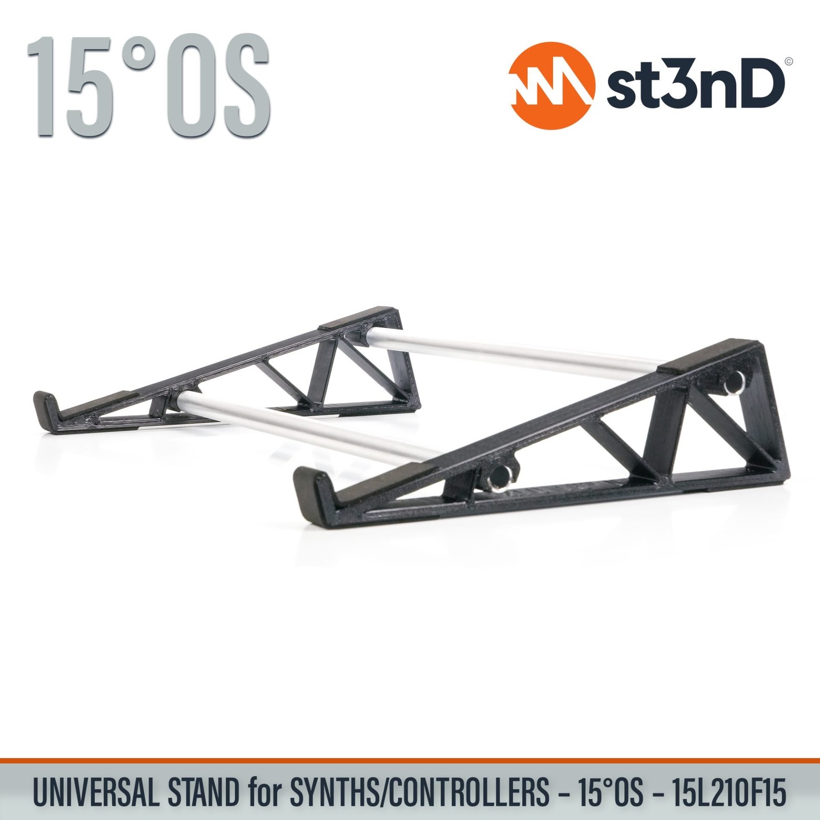 UNIVERSAL STAND for SYNTHS / CONTROLLERS - 15° - Open Style - 15L210F15