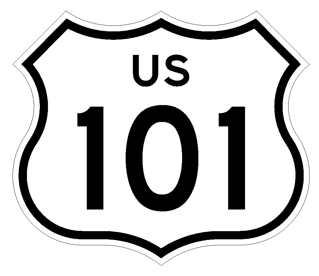 Bayshore Freeway US Route 101 Sticker Decal