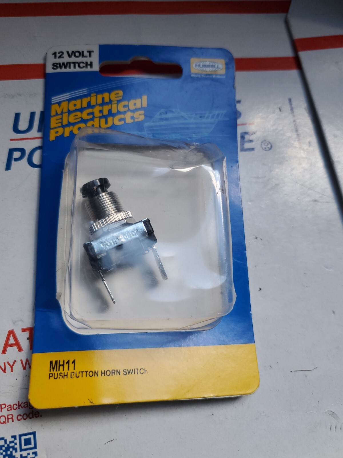 Hubbell Wiring Device-Kellems Mh11 Miniature Push Button Switch, Spst, Black, U2