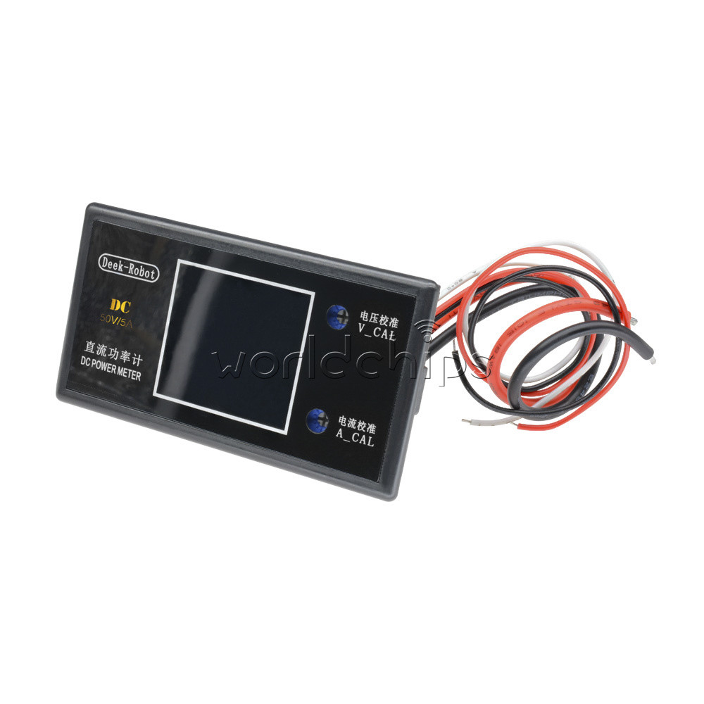 Digital DC 50V 5A 250W LCD Display Voltmeter Wattmeter Volt Current Power Tester