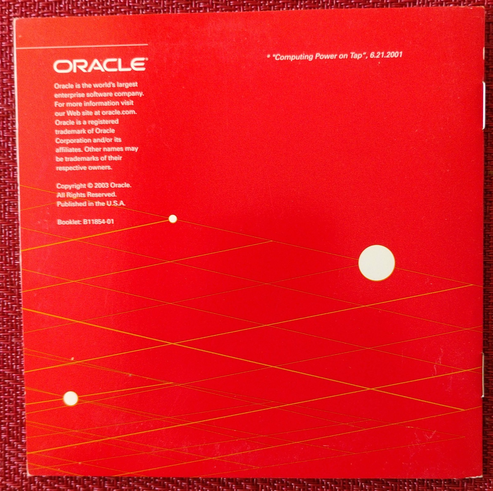 Oracle 10g information on CD