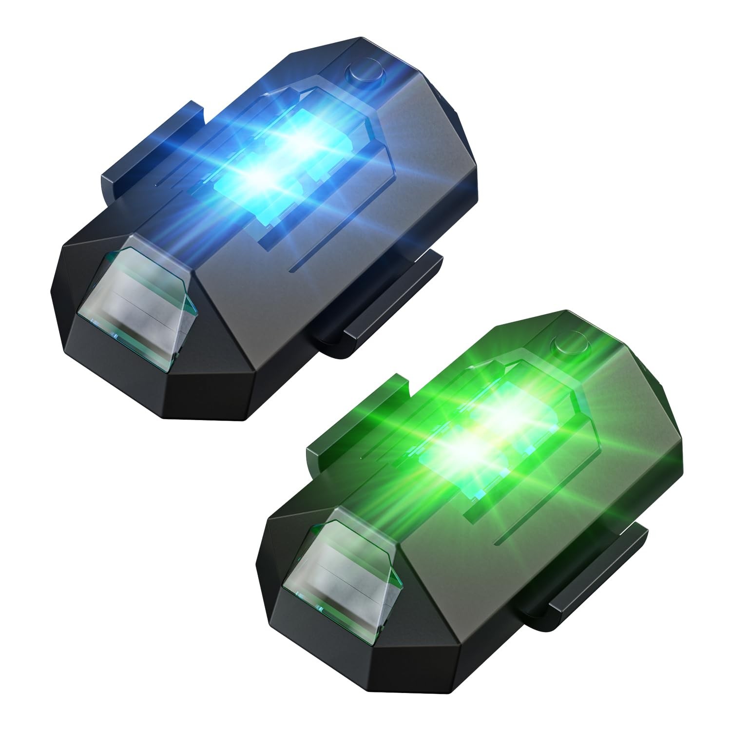 Holyton 2-Piece Suit Drone Strobe Light, Anti Collision, 2-Pack, Black