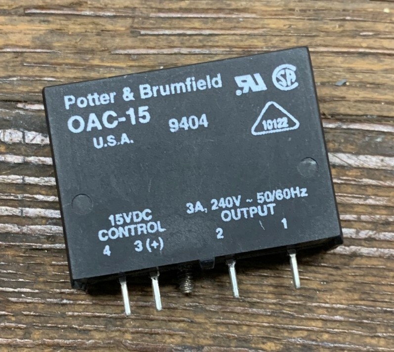 POTTER & BRUMFIELD OAC-15 I/O MODULE FOR SOLID STATE RELAY NEW NO PACKAGE