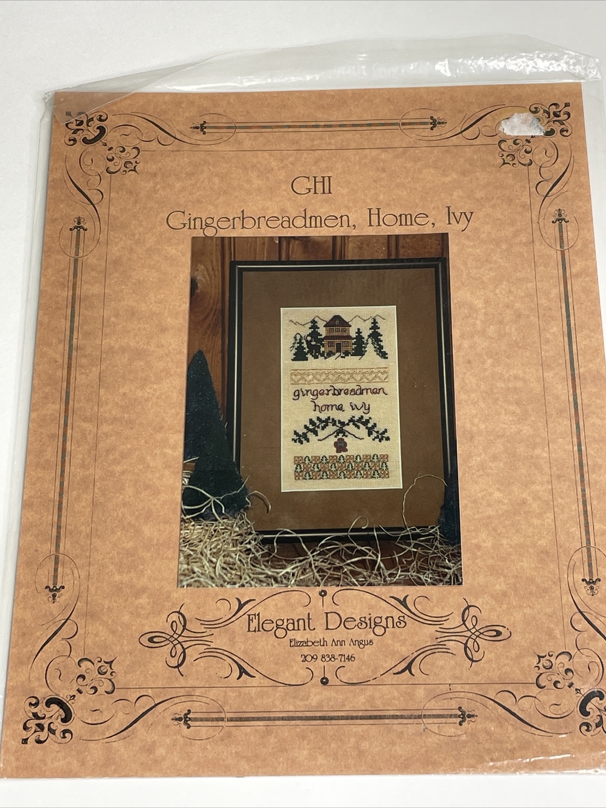 Elegant Designs Gingerbreadmen Home Ivy Cross Stitch Pattern
