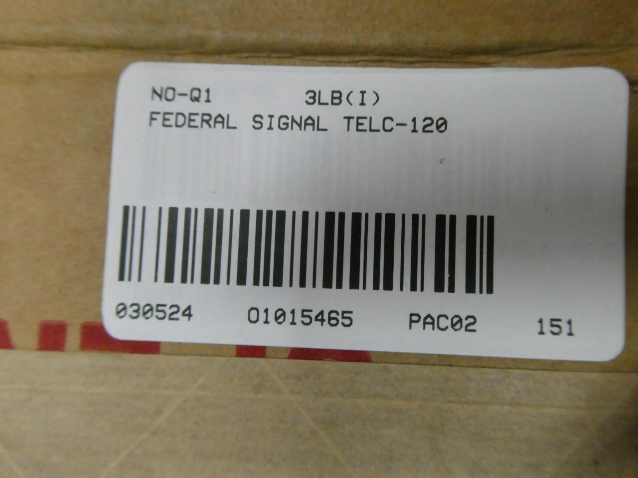 Federal Signal TELC Extension Ringer Device 120v-ac