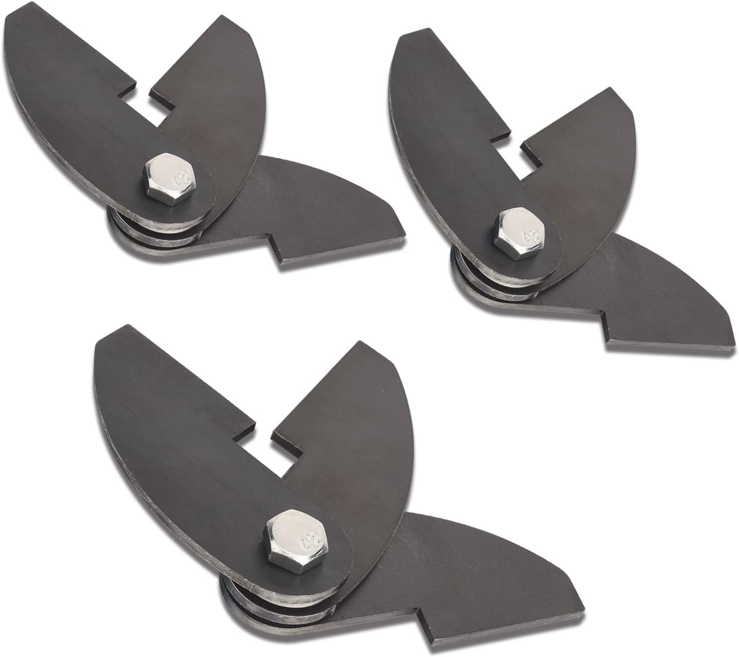 3-Pack Large Heavy Duty BBQ Smoker Hinge Compatible with Burn Shop BBQ Smoker Hi