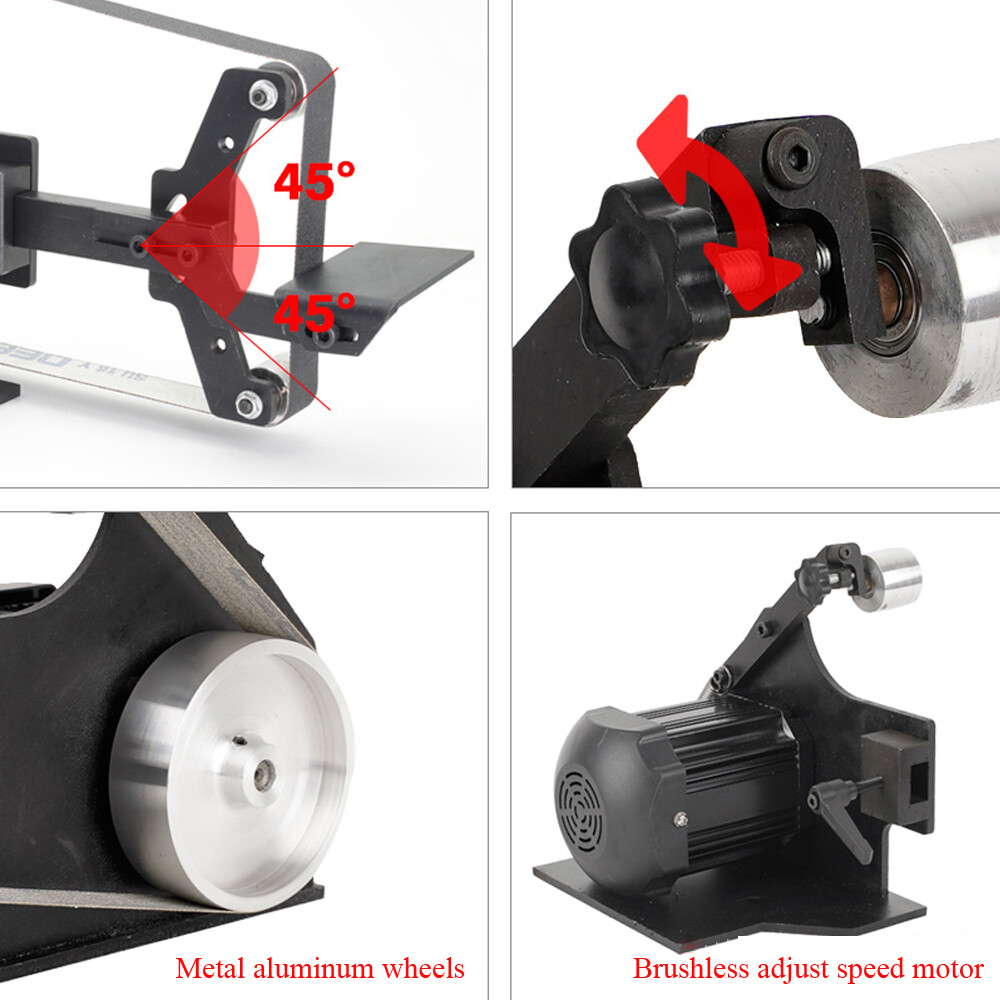 Mini Bench Electric Belt Sander DIY Polishing Grinding Machine Sharpener Tools