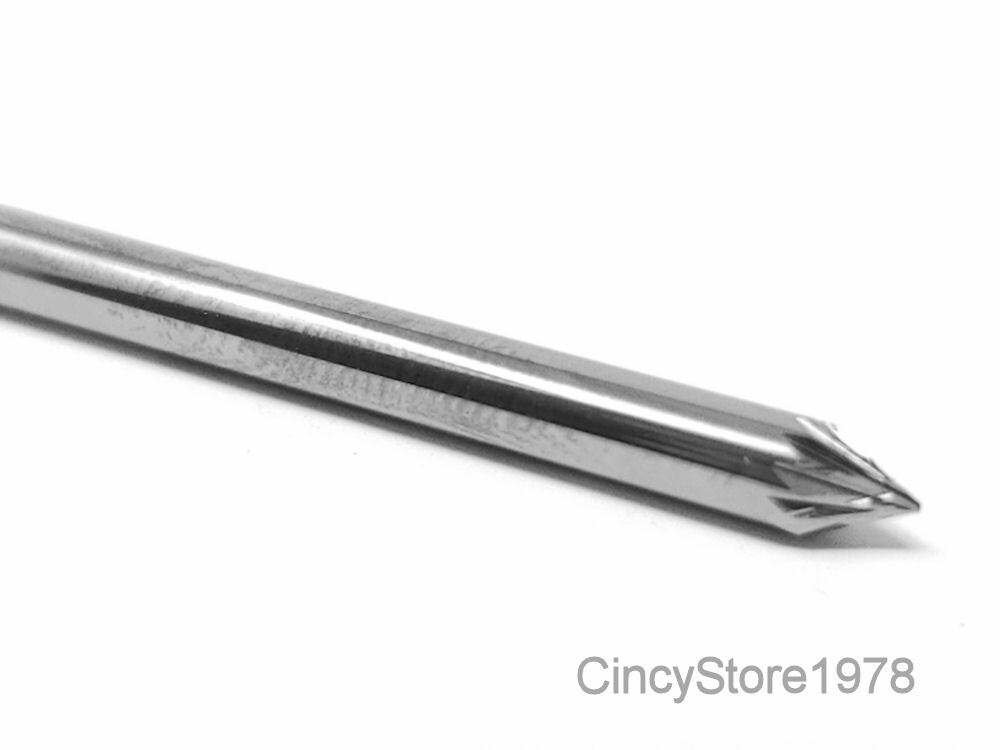 SJ42D Taper SOLID Carbide Burr Bur Cutting Tool Die Grinder Bit 1/8"  USA MADE