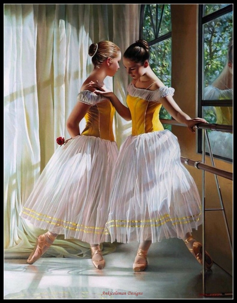 Ballerina 10 - Chart Counted Cross Stitch Patterns Needlework DIY DMC Color