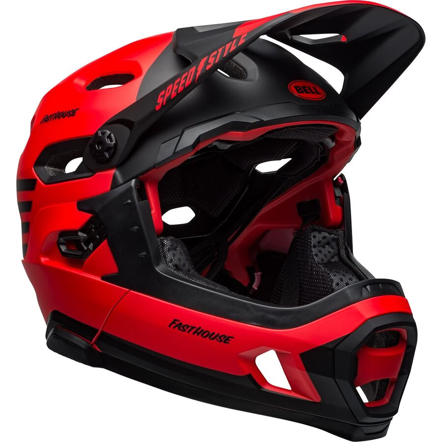 Bell Super DH MIPS Helmet - Matte/Gloss Red/Black, M NULL