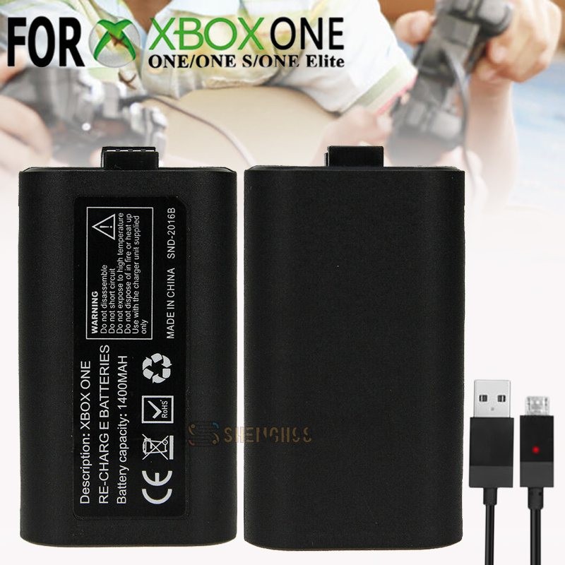 For Xbox One X S Play and Charge Kit Rechargeable Battery Pack & Charging Cable