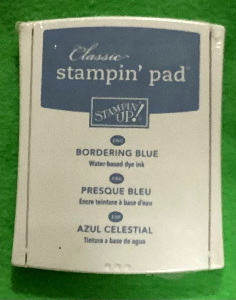 Stampin' Up! *Retired* Classic Stamp Pad Bordering Blue NEW Sealed