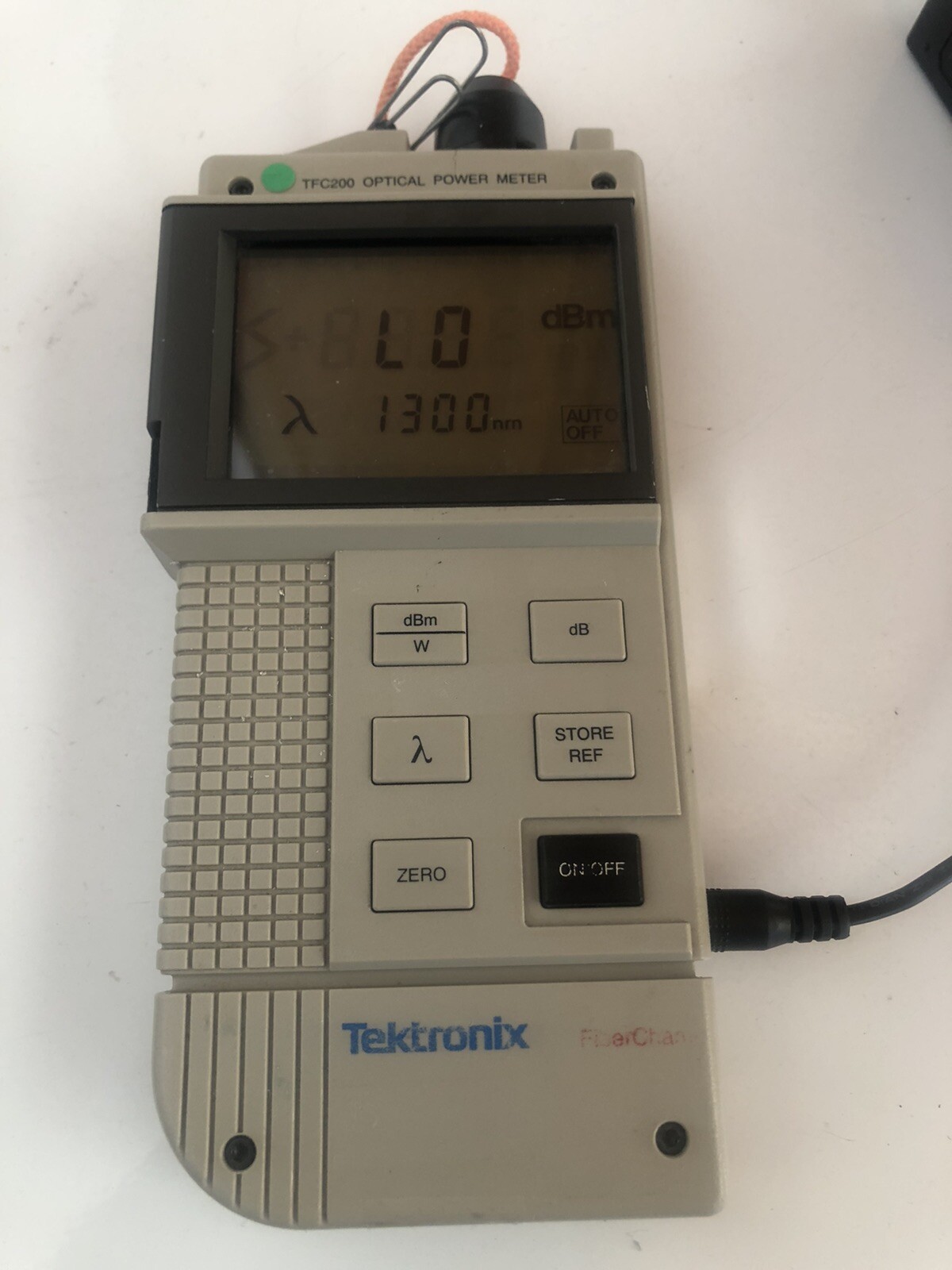 Tektronix TFC200 Optical Power Meter, Power-on