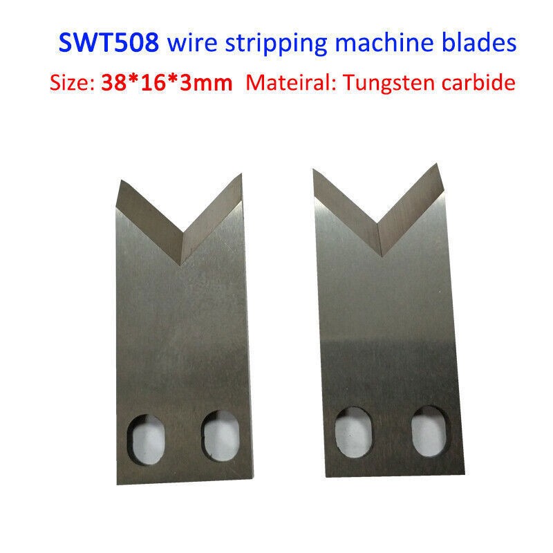 2pcs SWT508 Computer Wire Stripping Peeling Blade Tungsten Carbide Blade