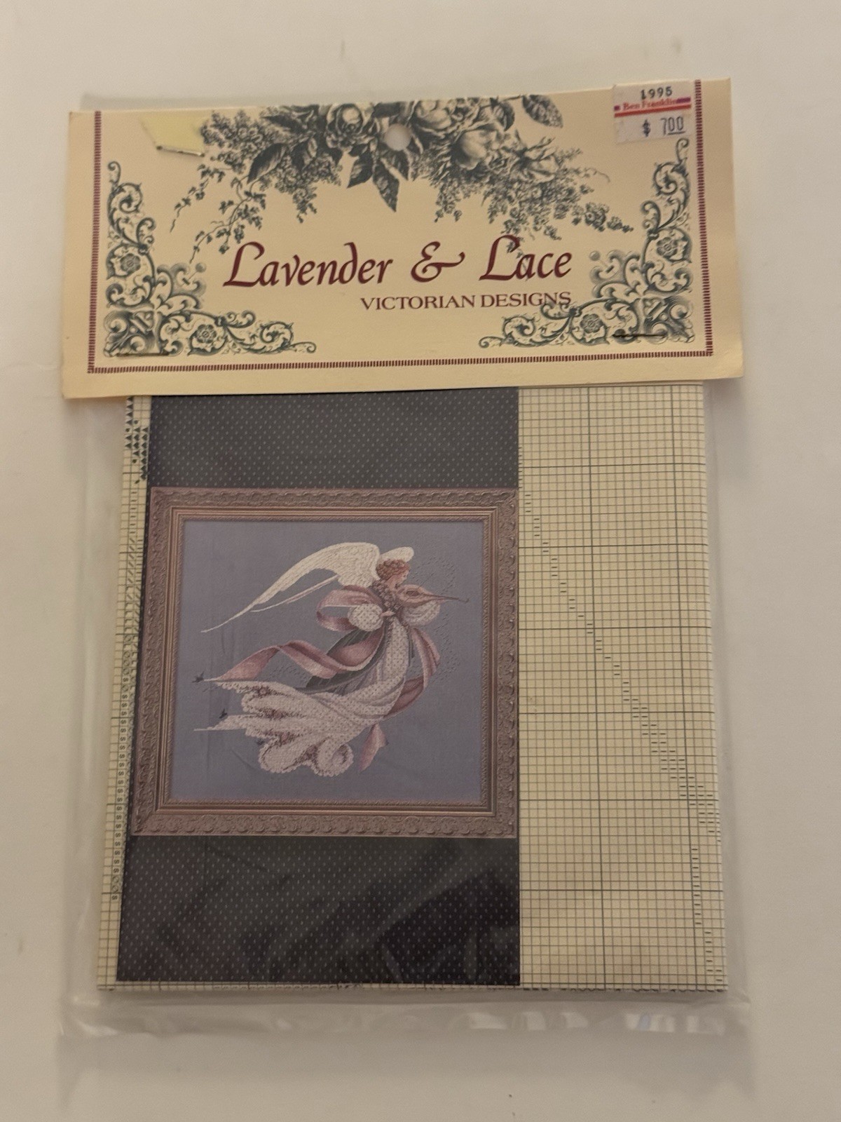 Lavender & Lace Victorian Designs, ANGEL OF SPRING Cross Stitch Pattern NEW!