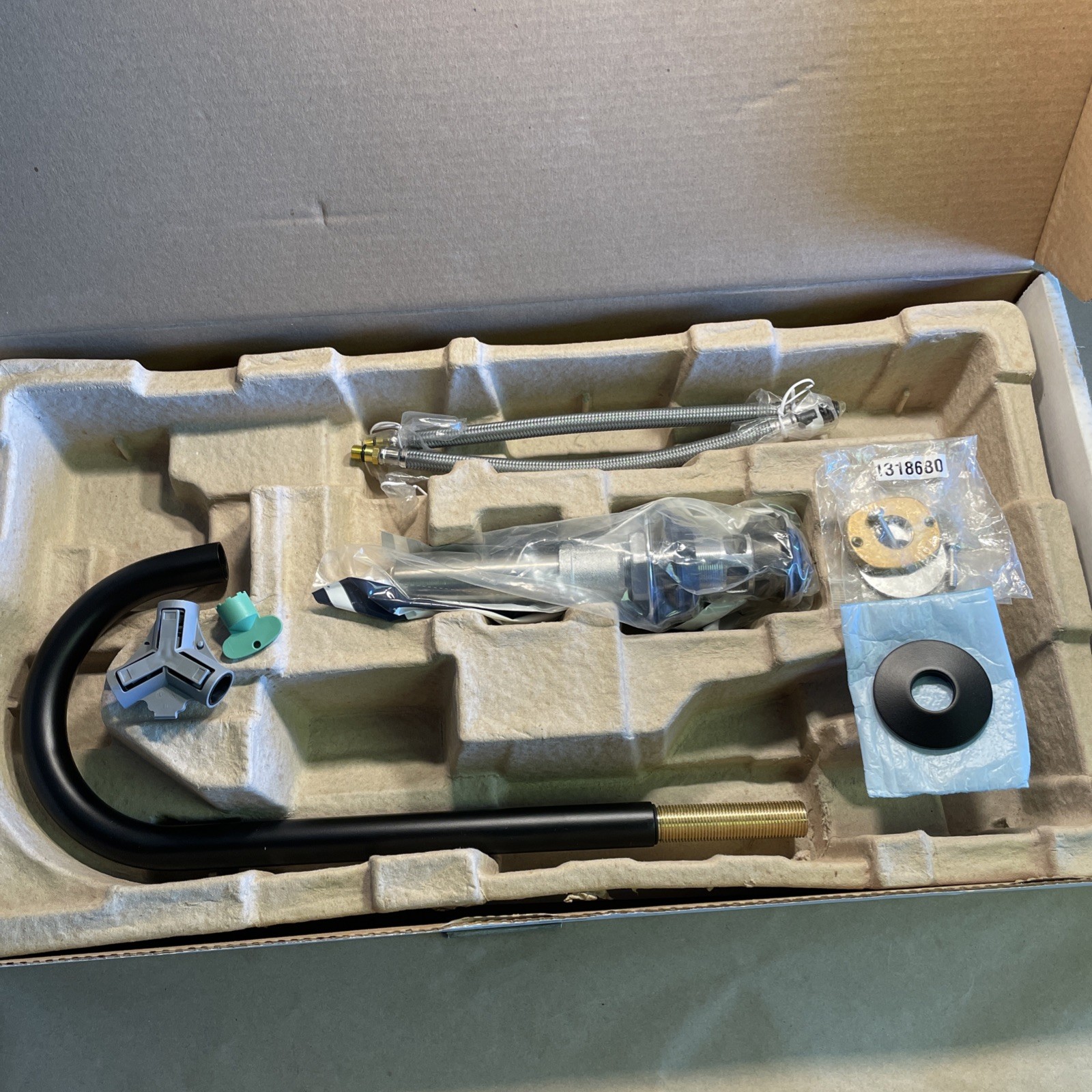 NEW Kohler K-77965-BL Components 1.2 GPM Bathroom Faucet w/ Drain Less Handles