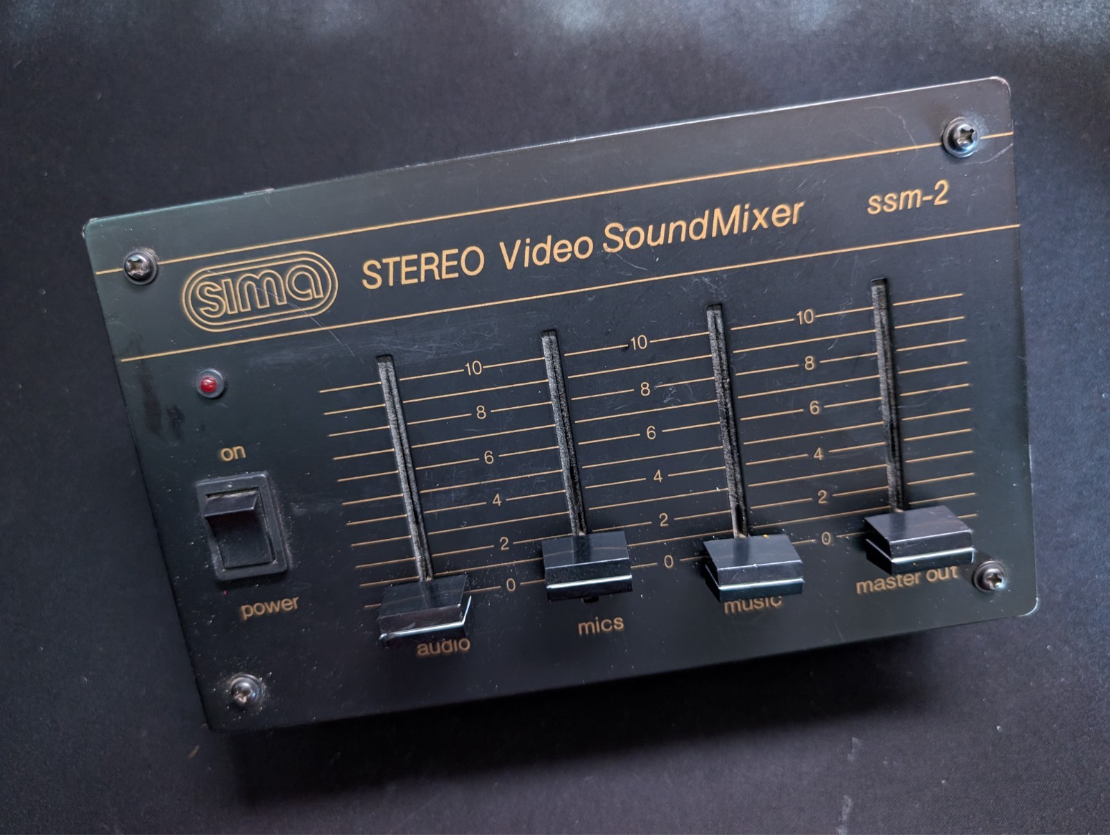 Sima Video Sound Mixer Video Tape Audio Mixer Model SSM2
