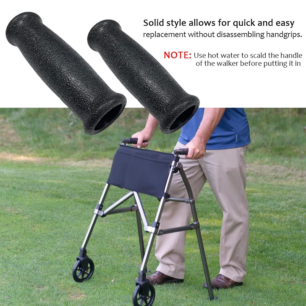 Rollator Hand Grips Replacement for Elderly & Disabled - Rolling Walker Handl...