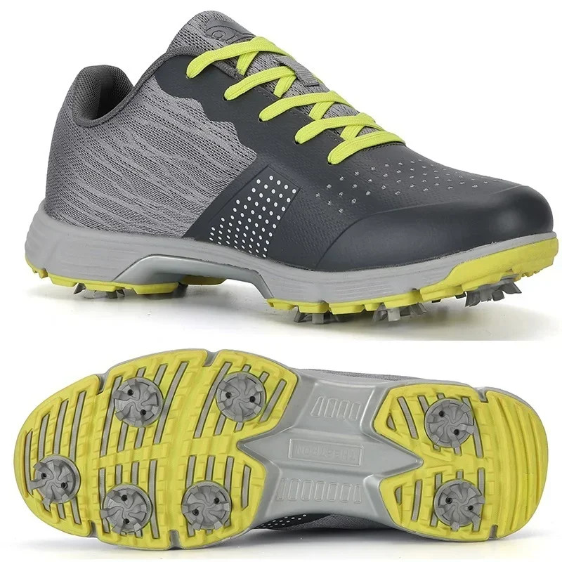 Outdoor Waterproof Golf Spikes Shoes Anti Slip Walking Golfing Sneakes for Men