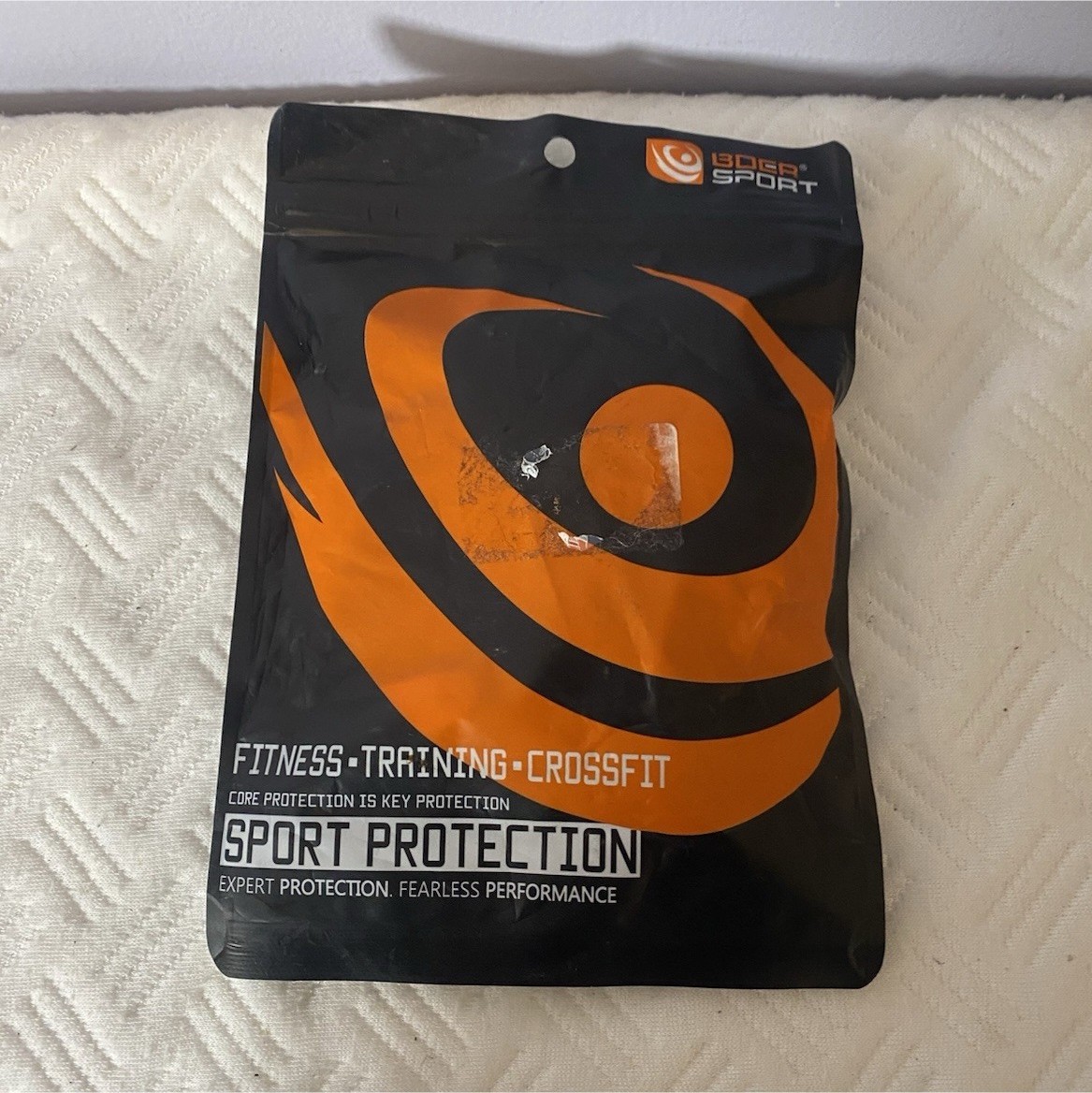 BOER SPORT Sport Protection Fitness Training Crossfit Black Orange Cotton