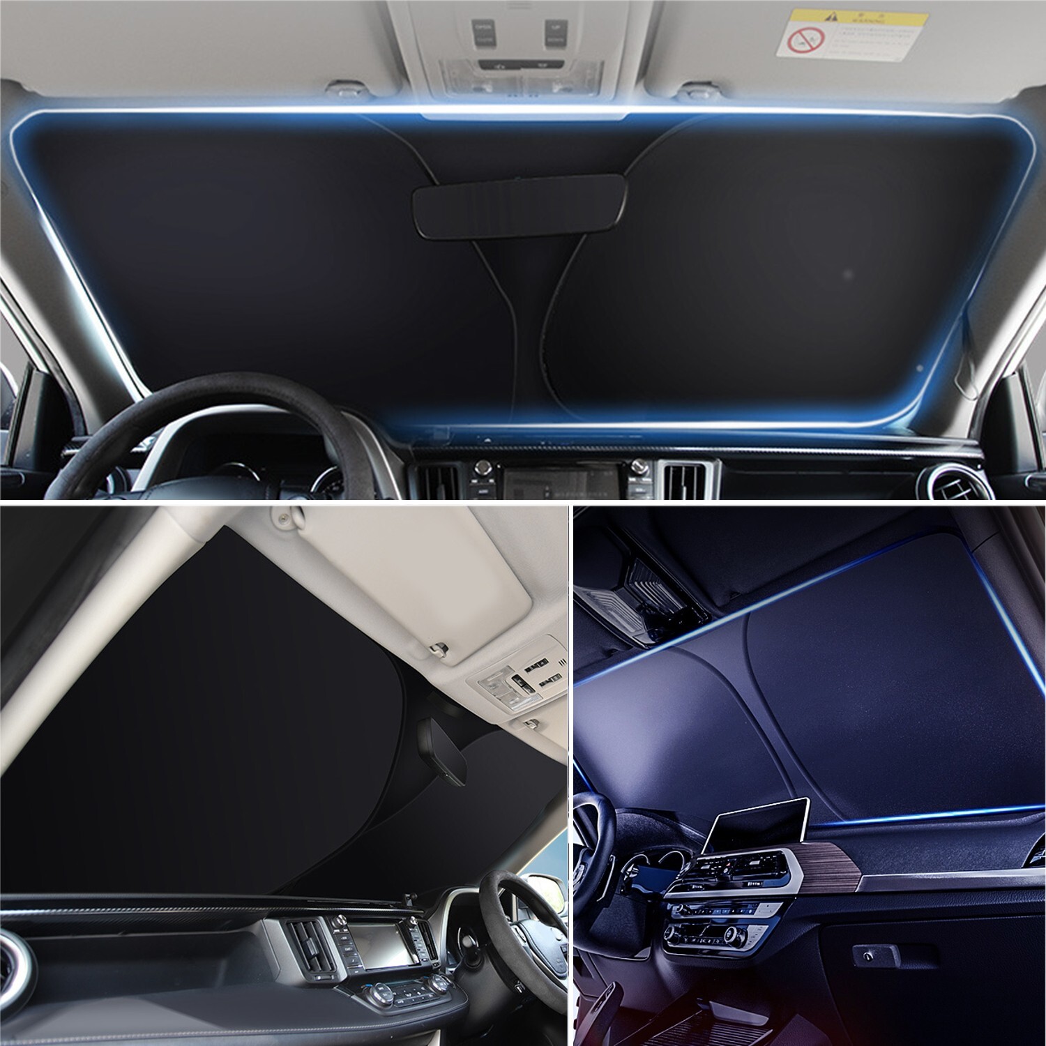 For Buick Foldable Front Windshield Sun Visor Shade Sun UV Block Visor Cover