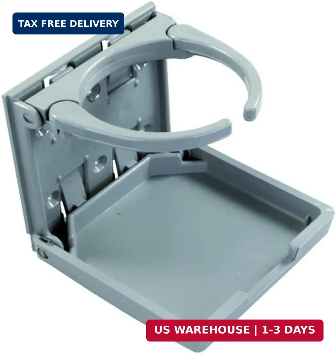 JR Products 45622 Gray Adjustable Cup Holder