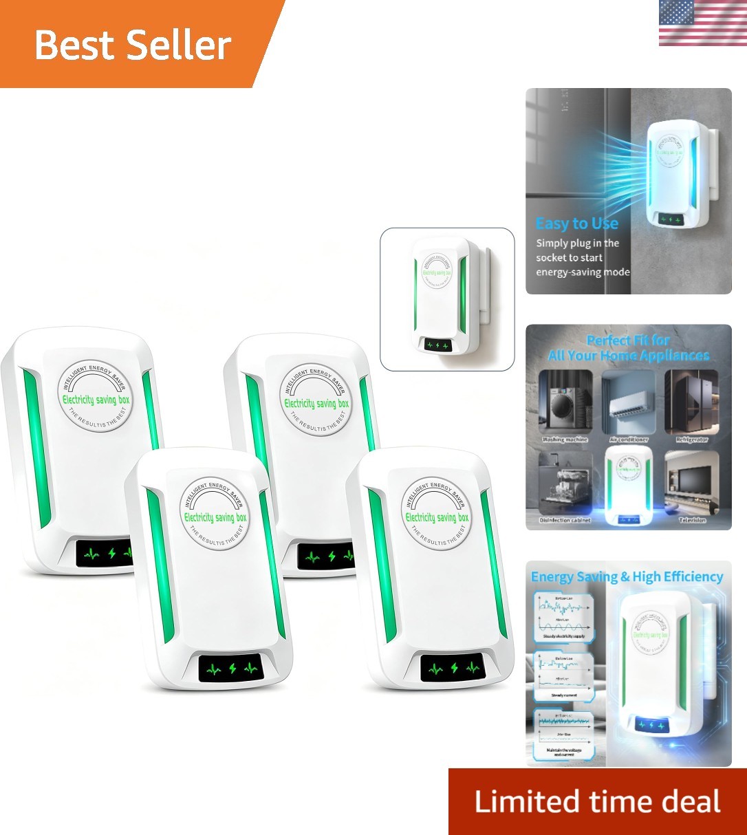 Stopwatt Household Current Regulator Device, Intelligent Circuit Protection A...