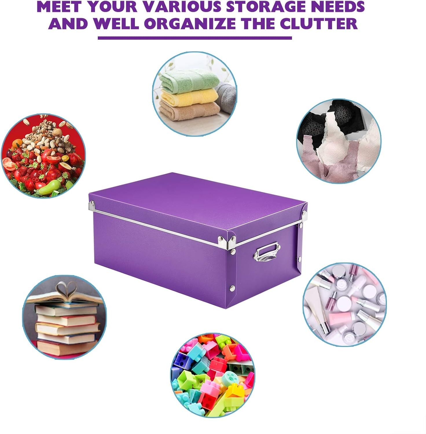 Organizer, Decorative Organizer with Lid, 3-in-1 Set