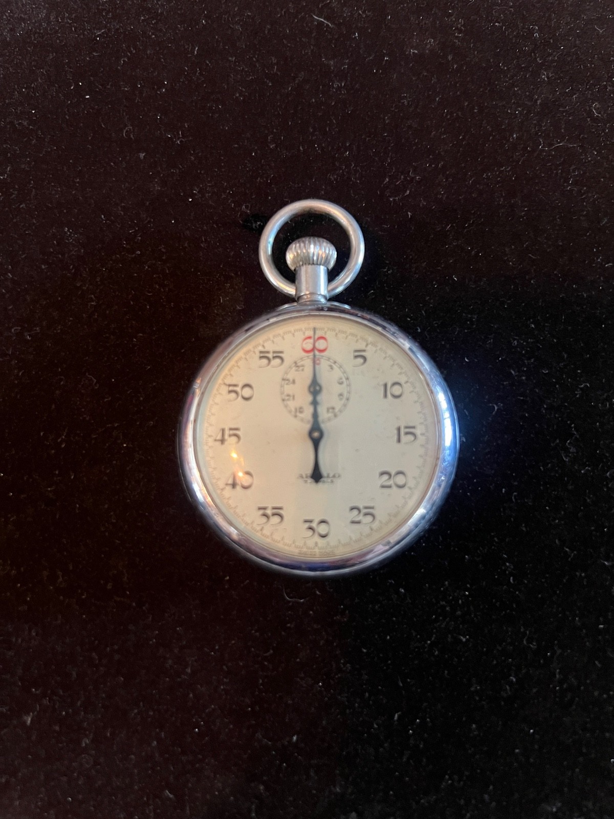 Swiss Made Apollo 7 Jewels Mechanical Wind-Up Vintage Stop Watch