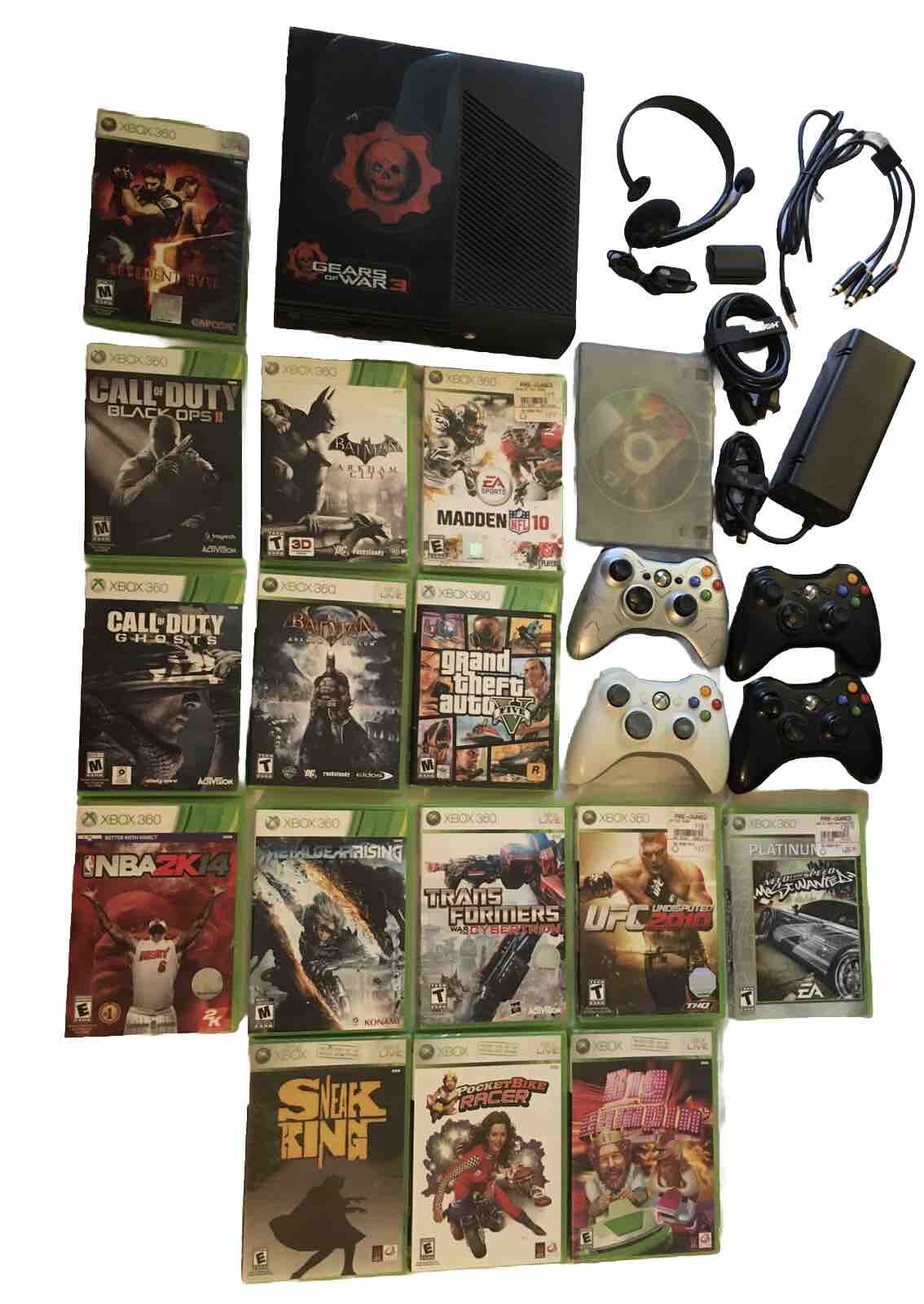 xbox 360 console games bundle used
