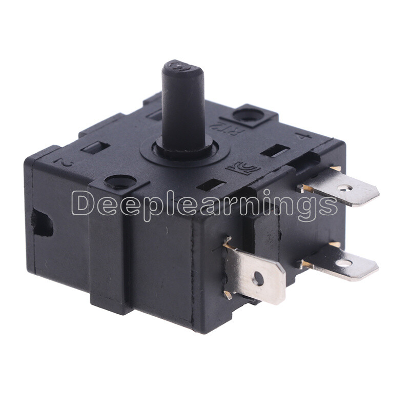 Electric Room Heater 3 Pin 5Pin Rotary Switch Selector AC 250V 16A NEW
