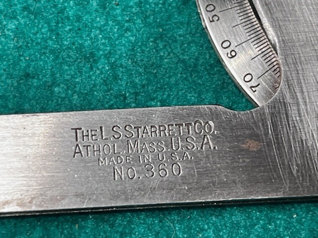 STARRETT PROTRACTOR #360FOR PARTS.