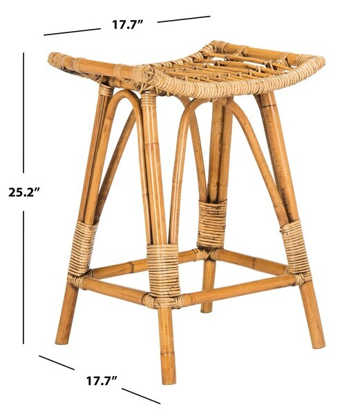 Safavieh LEDA RATTAN COUNTER STOOL, Reduced Price 2172746481 WIK6512A