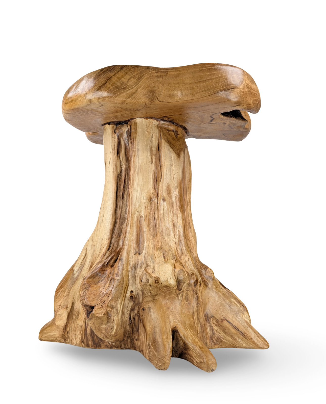 Teak End Table, Teak Side Table, Teak Accent Table, Boho Accent Stool