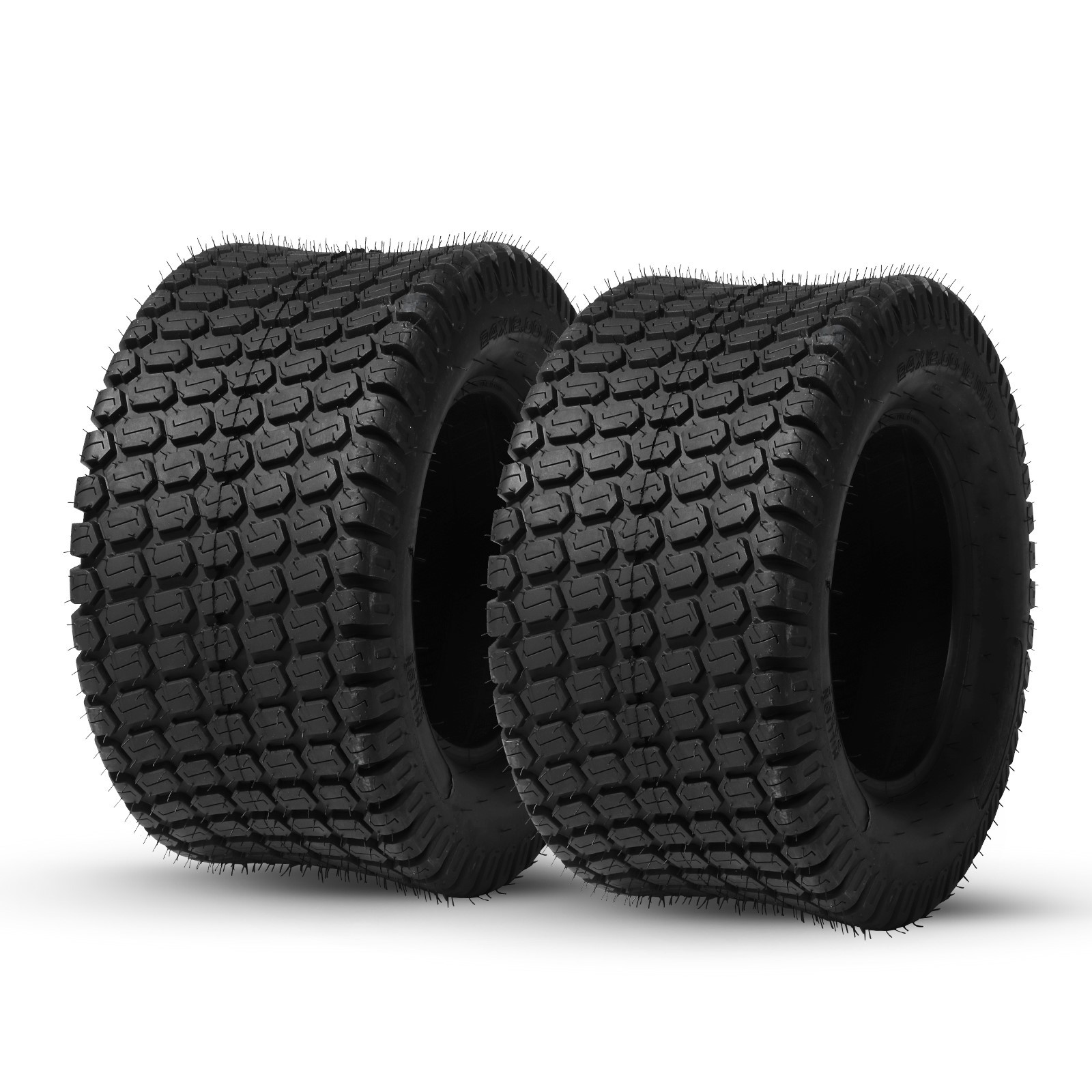 Set of 2 24x12.00-12 Turf Tires Lawn Mower Tractor 8 Ply 24x12-12 Lawn Mower tir