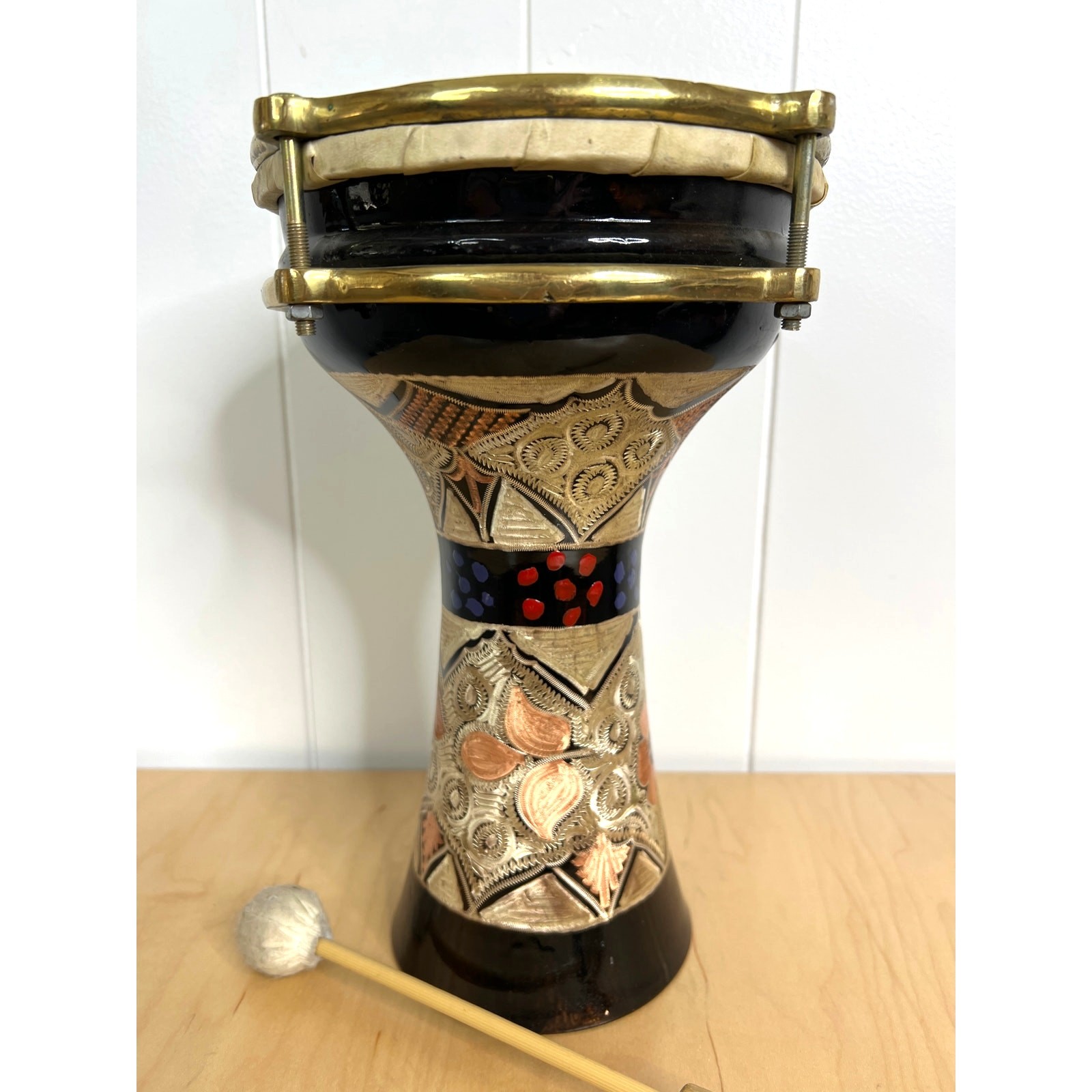 Meinl Copper Hand Engraved Darbuka Drum Excellent Condition