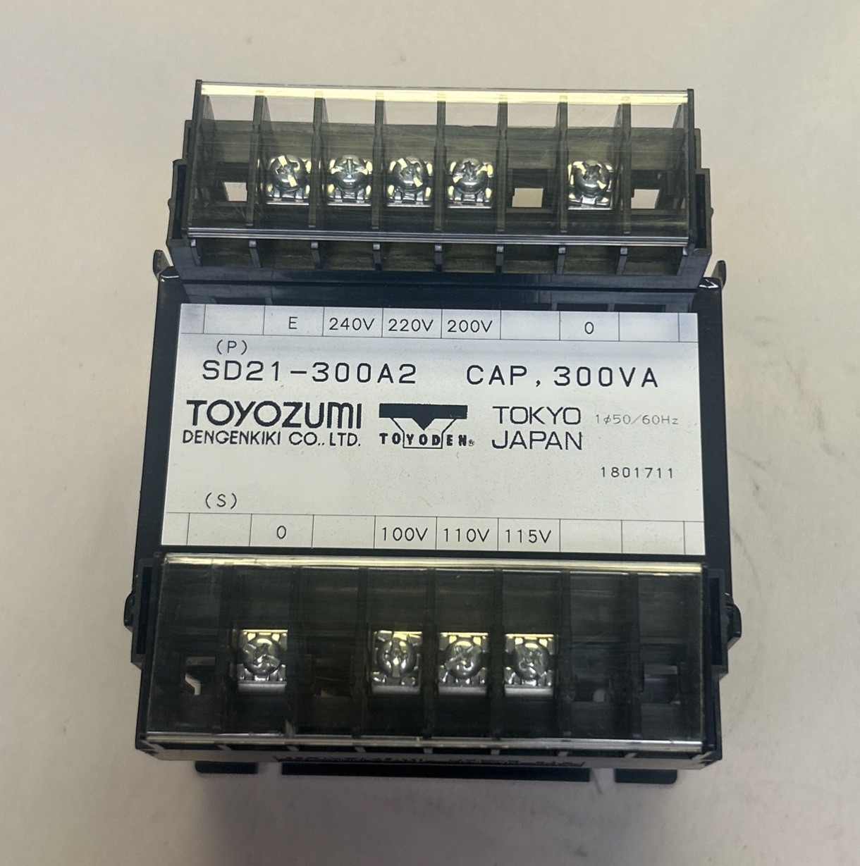 TOYOZUMI,SD21-300A2,TRANSFORMER 300VA