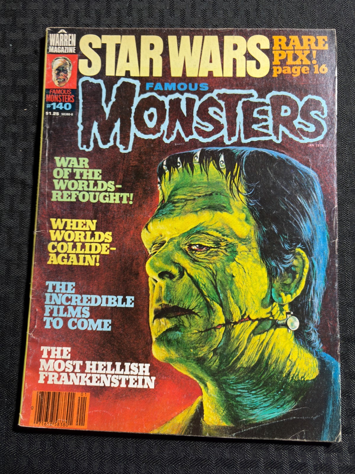 1978 FAMOUS MONSTERS Magazine #140 G/VG 3.0 Frankenstein Cover / Star Wars