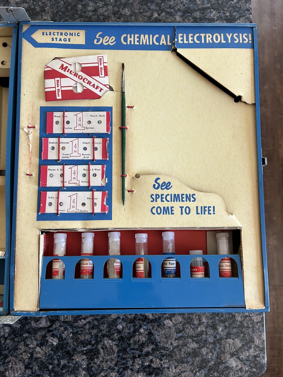 Vintage Porter Microcraft Student Research Microscope In Good Shape !