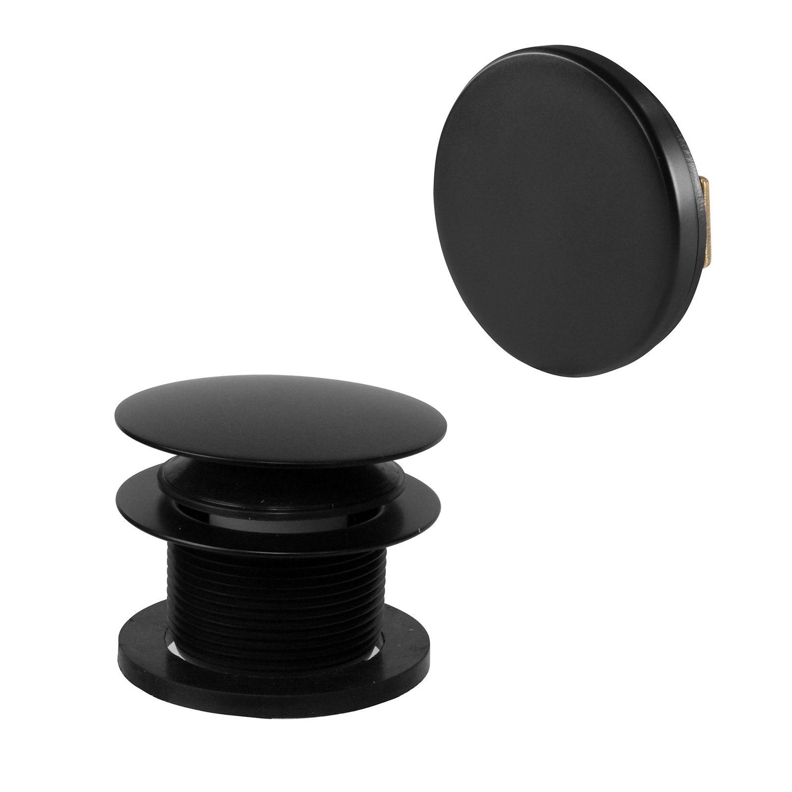 Westbrass Mushroom Tip-Toe Tub Trim Set with Floating Faceplate, Matte Black,...