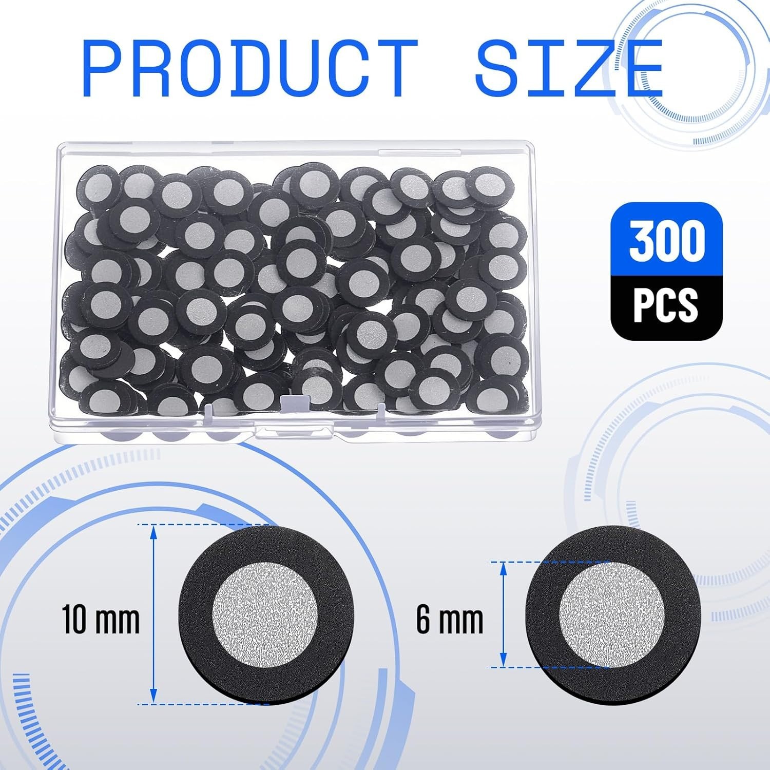 3D Magnetic Markers 300 Pcs for Scanner Positioning 6mm Inner 10mm Outer